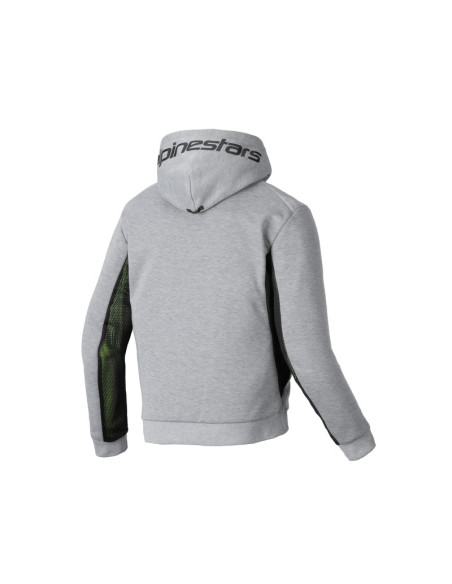 Sweat moto Alpinestars Chrome Air Sport Hoodie Gris Heather Noir