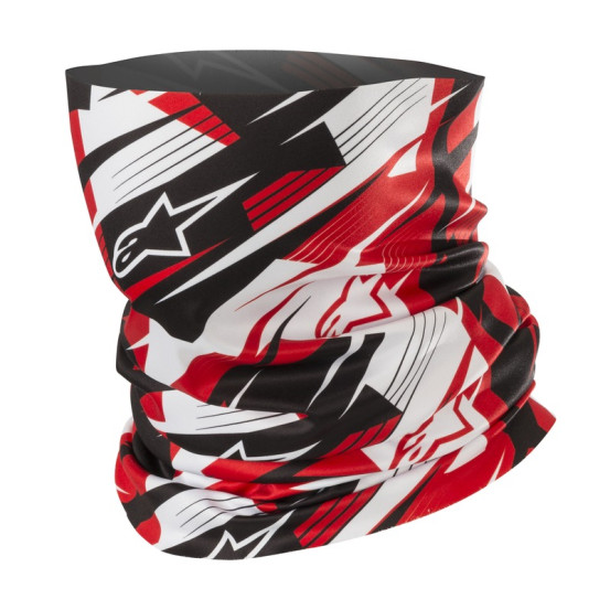 Tour de cou Alpinestars Blurred Noir Blanc Rouge