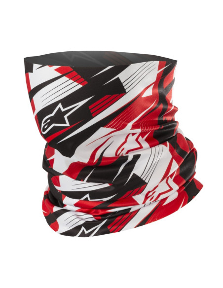 Tour de cou Alpinestars Blurred Noir Blanc Rouge