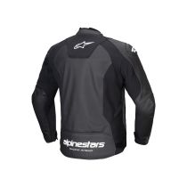 Blouson moto cuir racing Alpinestars Faster V3 Noir Blanc 2