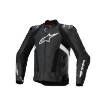 Blouson moto cuir racing Alpinestars Missile V3 Airflow Noir Blanc