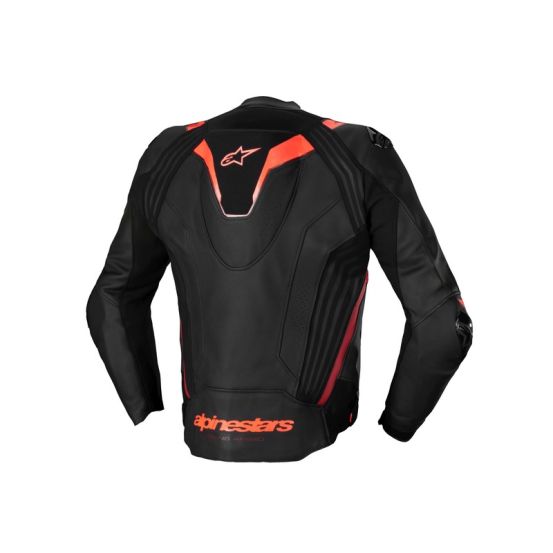 Blouson moto cuir racing Alpinestars Missile V3 Ignition Noir Rouge