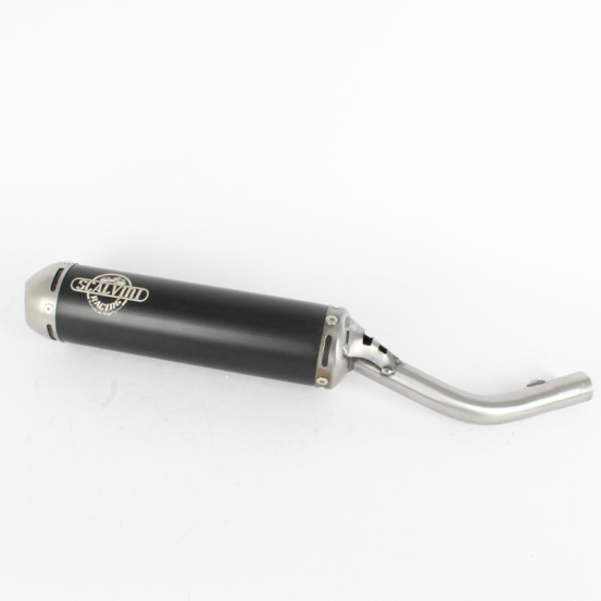 Silencieux d'échappement Scalvini Alu Noir/Inox BETA 125 RR pour version Racing 2018-2020