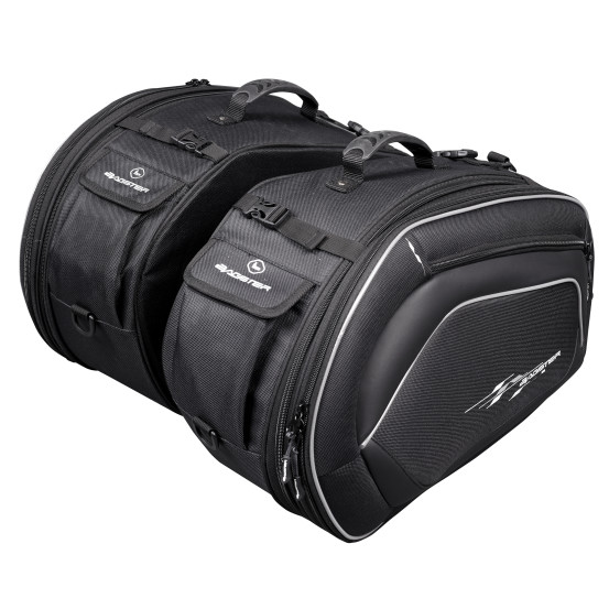 Sacoches cavalières BAGSTER Tourer 30-40 L - Noir gris