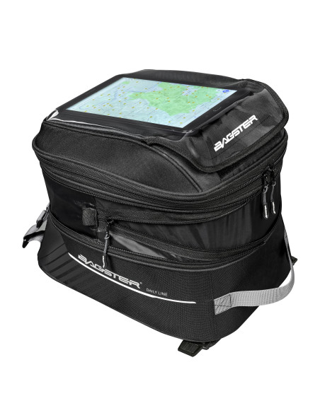 Sacoche de réservoir BAGSTER D-Line Impact Tradi 22 L - Noir