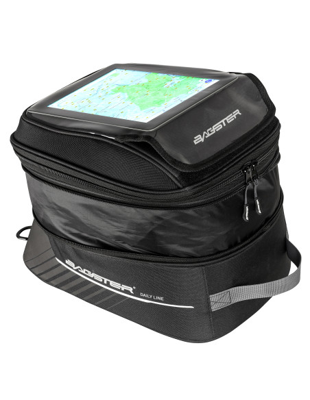 Sacoche de réservoir BAGSTER D-Line Impact Magnet 20-30 L - Noir