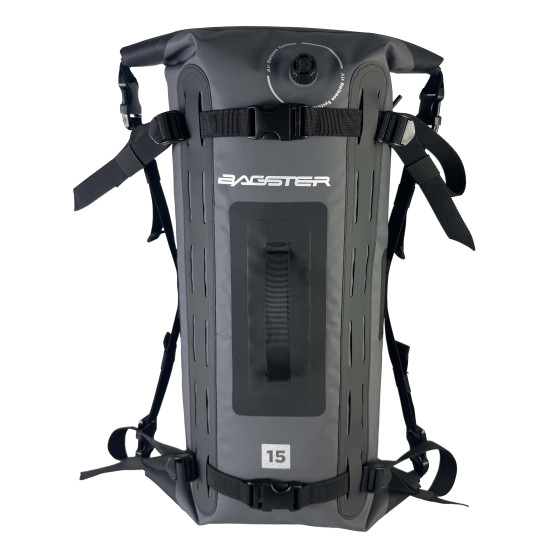 Sac de selle BAGSTER étanche Drybag 15L 15 L - Gris Noir