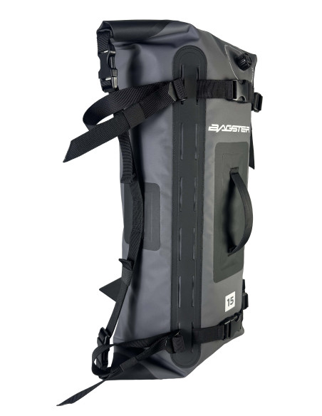 Sac de selle BAGSTER étanche Drybag 15L 15 L - Gris Noir