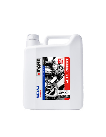 Huile moteur 4T IPONE 10W-50 Katana Off-Road 5 Litres