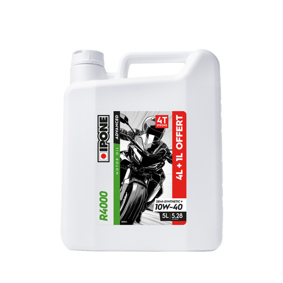 Huile moteur 4T IPONE 10W-40 R4000 5 Litres