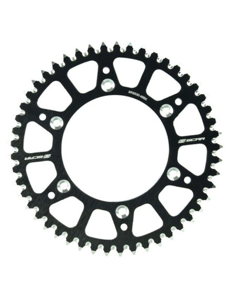 Couronne SCAR alu ultra-light anti boue - Honda CR CRF-R pas 520 Noir