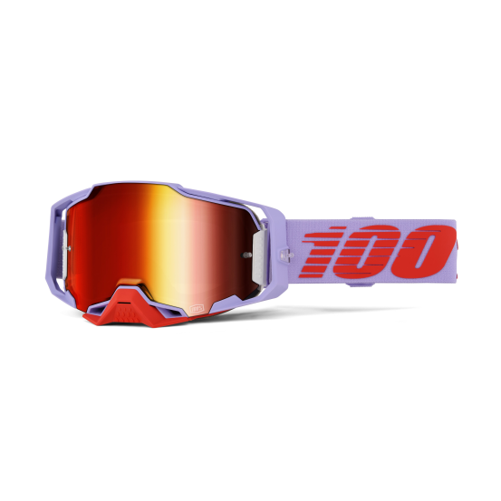 Masque cross 100% Armega Fausto - Ecran Iridium Rouge