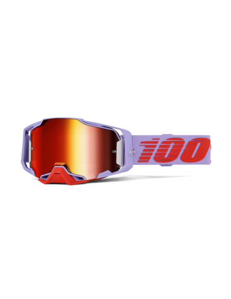 Masque cross 100% Armega Fausto - Ecran Iridium Rouge