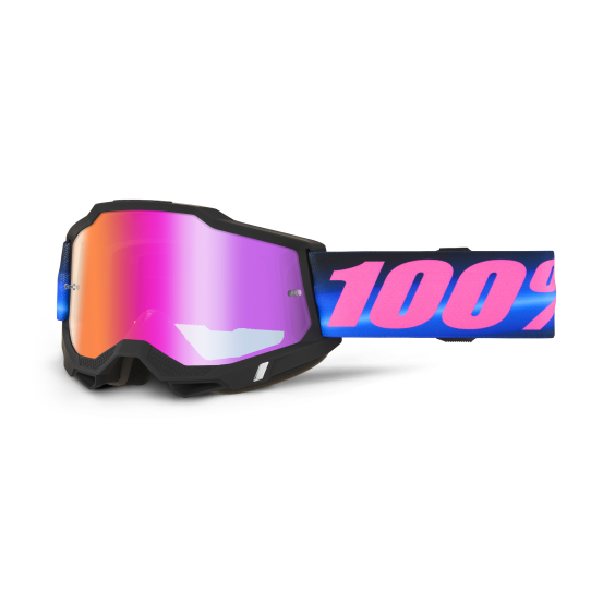 Masque cross 100% Accuri 2 Superdome - Ecran Iridium Dark Rouge