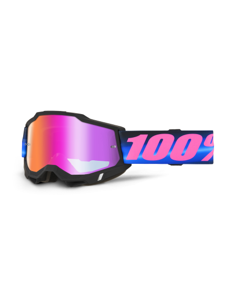 Masque cross 100% Accuri 2 Superdome - Ecran Iridium Dark Rouge