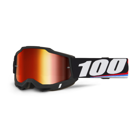 Masque cross 100% Accuri 2 Magnus - Ecran Iridium Rouge