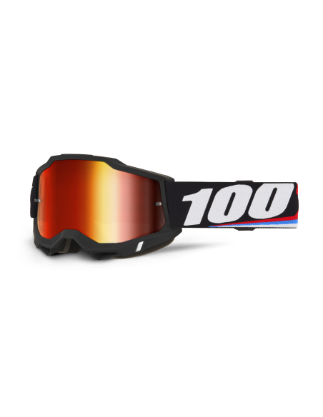 Masque cross 100% Accuri 2 Magnus - Ecran Iridium Rouge