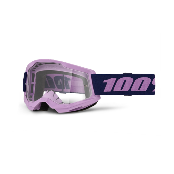 Masque cross 100% Strata 2 Violet - Ecran Clair