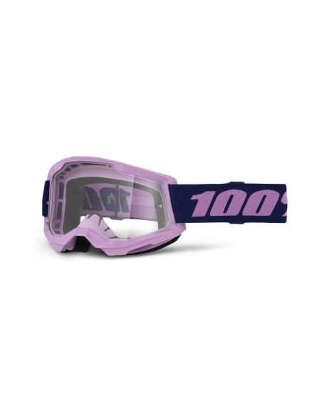 Masque cross 100% Strata 2 Violet - Ecran Clair