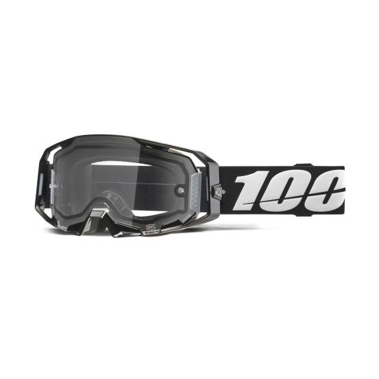 Masque cross 100% Armatic Enduro Moto Noir - Ecran Clair