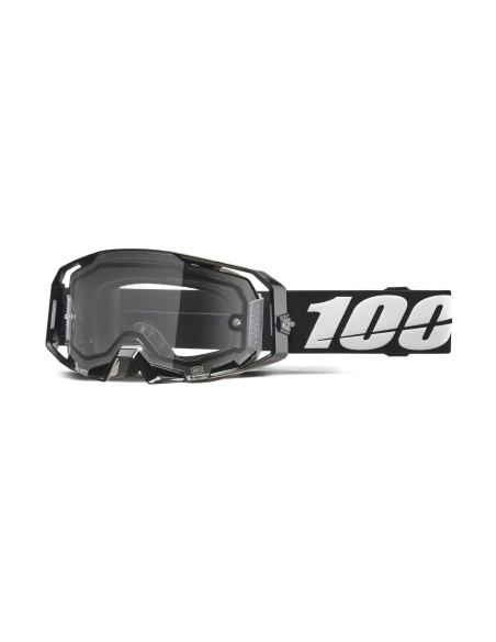 Masque cross 100% Armatic Enduro Moto Noir - Ecran Clair
