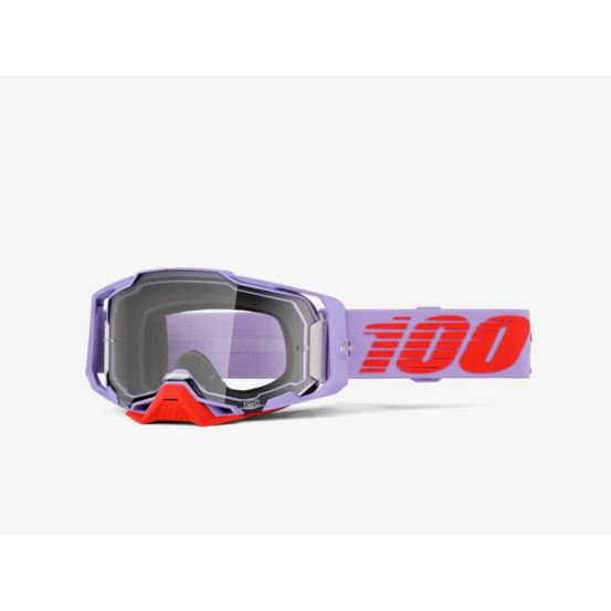 Masque cross 100% Armega Fausto - Ecran Iridium Rouge