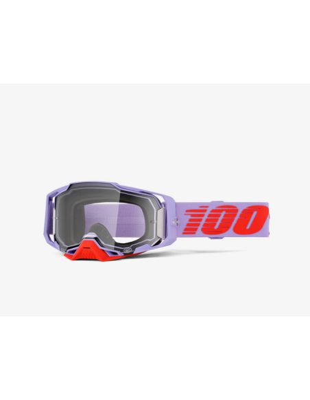 Masque cross 100% Armega Fausto - Ecran Iridium Rouge