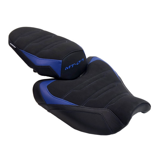 Selle confort BAGSTER SIT'N GO Noir - Bleu - Yamaha MT-07 2025–2026