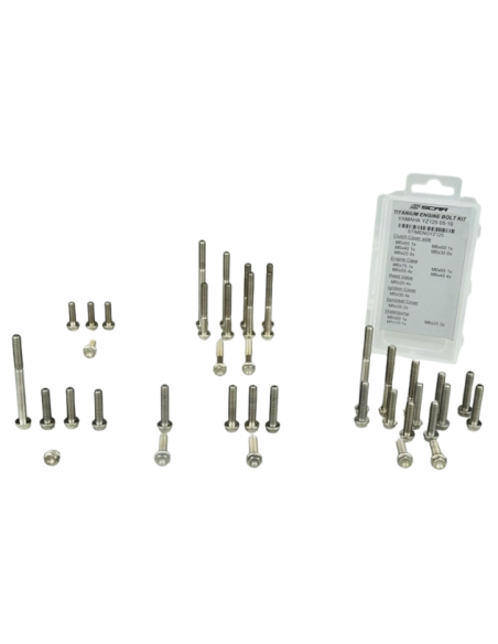 Kit vis moteur titane SCAR 38 vis KTM EXC Husqvarna TE 2024-2026