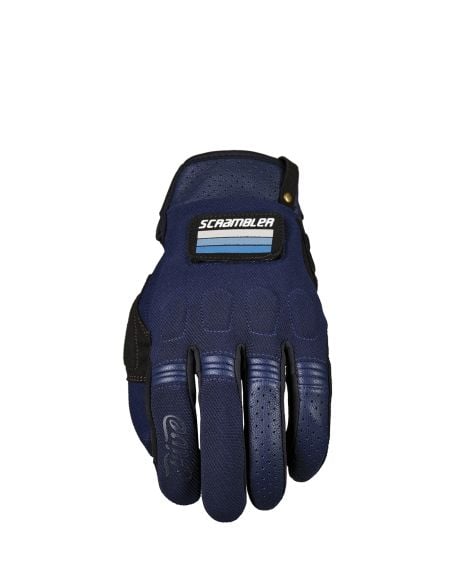 Gants moto Five Scrambler - Bleu Noir