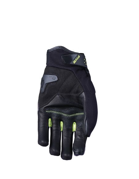 Gants moto Five RSX - Camo Noir Jaune fluo