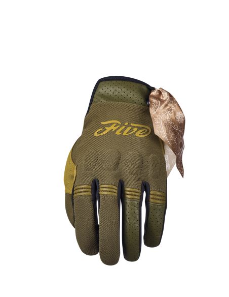 Gants moto femme Five Scrambler Woman - Kaki Beige