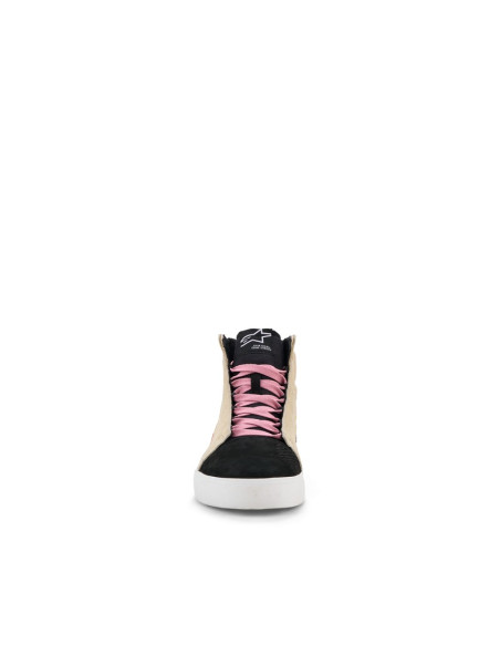 Baskets moto Alpinestars Ride-63 Canvas - Beige Noir Blanc