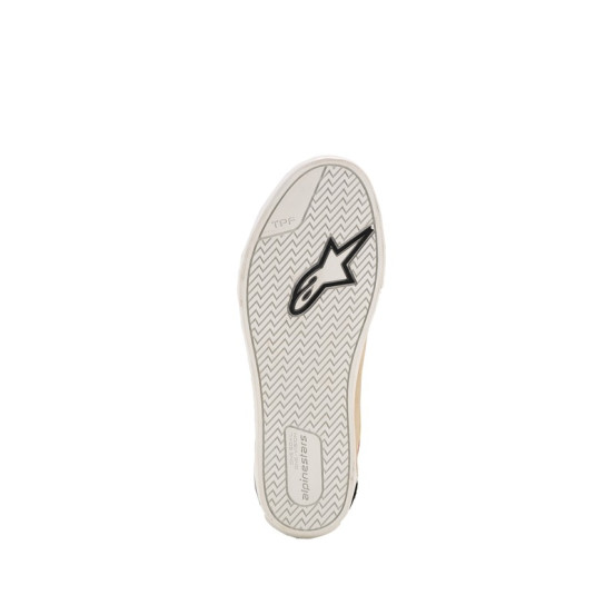 Baskets moto Alpinestars Ride-63 Canvas - Beige Noir Blanc