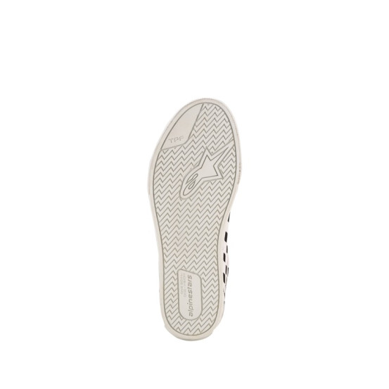 Baskets moto Alpinestars Ride-63 Canvas - Blanc Noir Damier