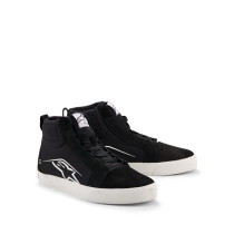 Baskets moto Alpinestars Ride-63 Canvas - Noir Blanc