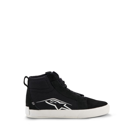 Baskets moto Alpinestars Ride-63 Canvas - Noir Blanc