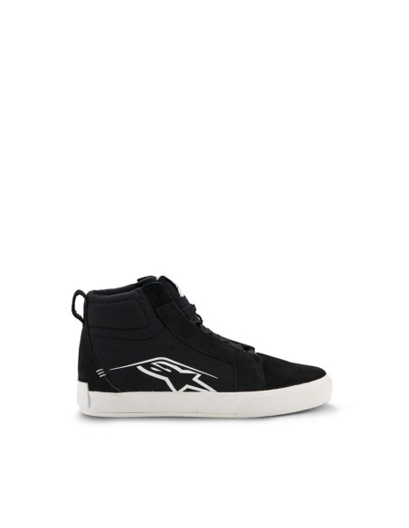 Baskets moto Alpinestars Ride-63 Canvas - Noir Blanc
