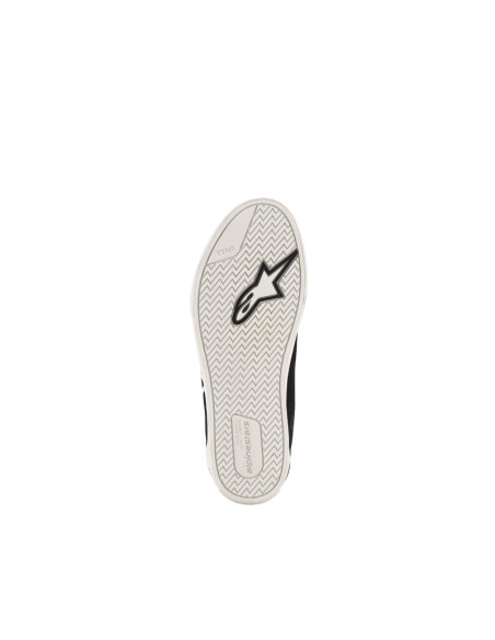 Baskets moto Alpinestars Ride-63 Canvas - Noir Blanc