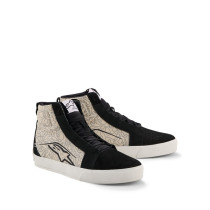 Baskets moto Alpinestars Ride-63 Canvas - Noir Gris Blanc