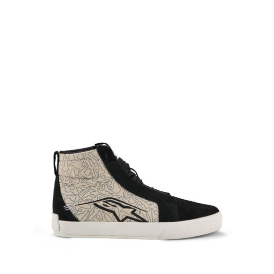 Baskets moto Alpinestars Ride-63 Canvas - Noir Gris Blanc