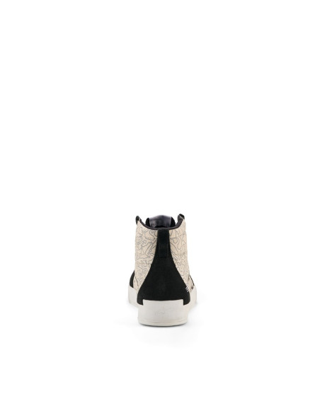 Baskets moto Alpinestars Ride-63 Canvas - Noir Gris Blanc