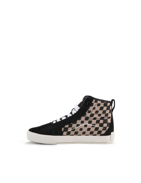 Baskets moto Alpinestars Ride-63 Canvas - Noir Gris Damier