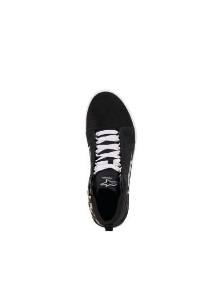 Baskets moto Alpinestars Ride-63 Canvas - Noir Gris Damier