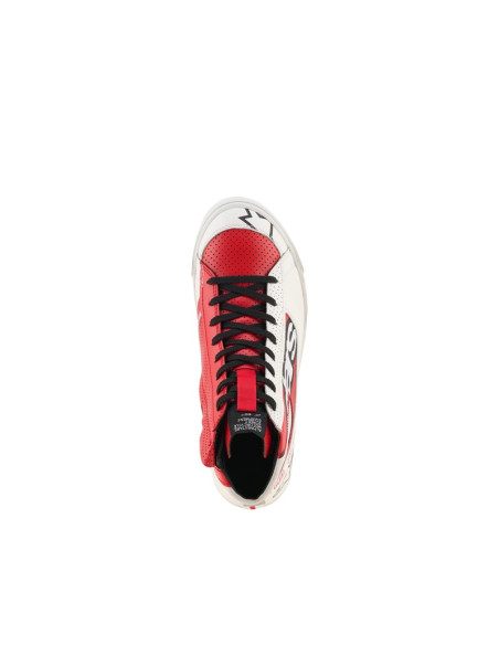 Baskets moto Alpinestars Stated Flair - Blanc Rouge vif