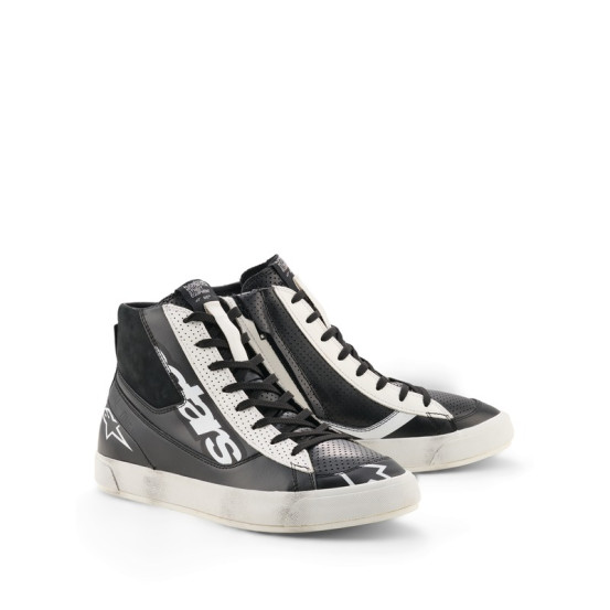 Baskets moto Alpinestars Stated Flair - Noir Blanc