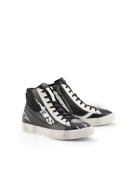 Baskets moto Alpinestars Stated Flair - Noir Blanc