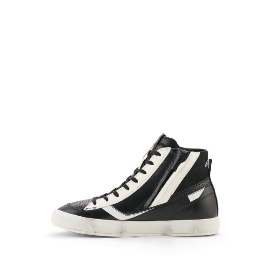 Baskets moto Alpinestars Stated Flair - Noir Blanc