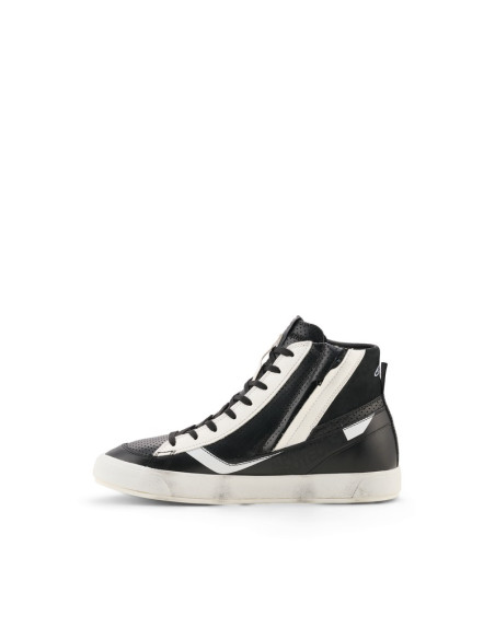 Baskets moto Alpinestars Stated Flair - Noir Blanc
