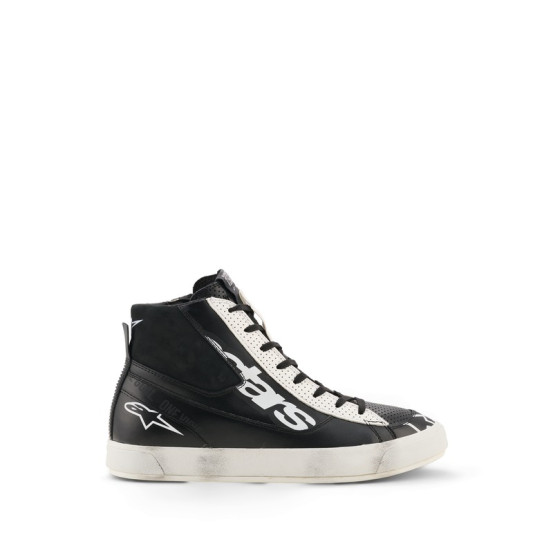 Baskets moto Alpinestars Stated Flair - Noir Blanc